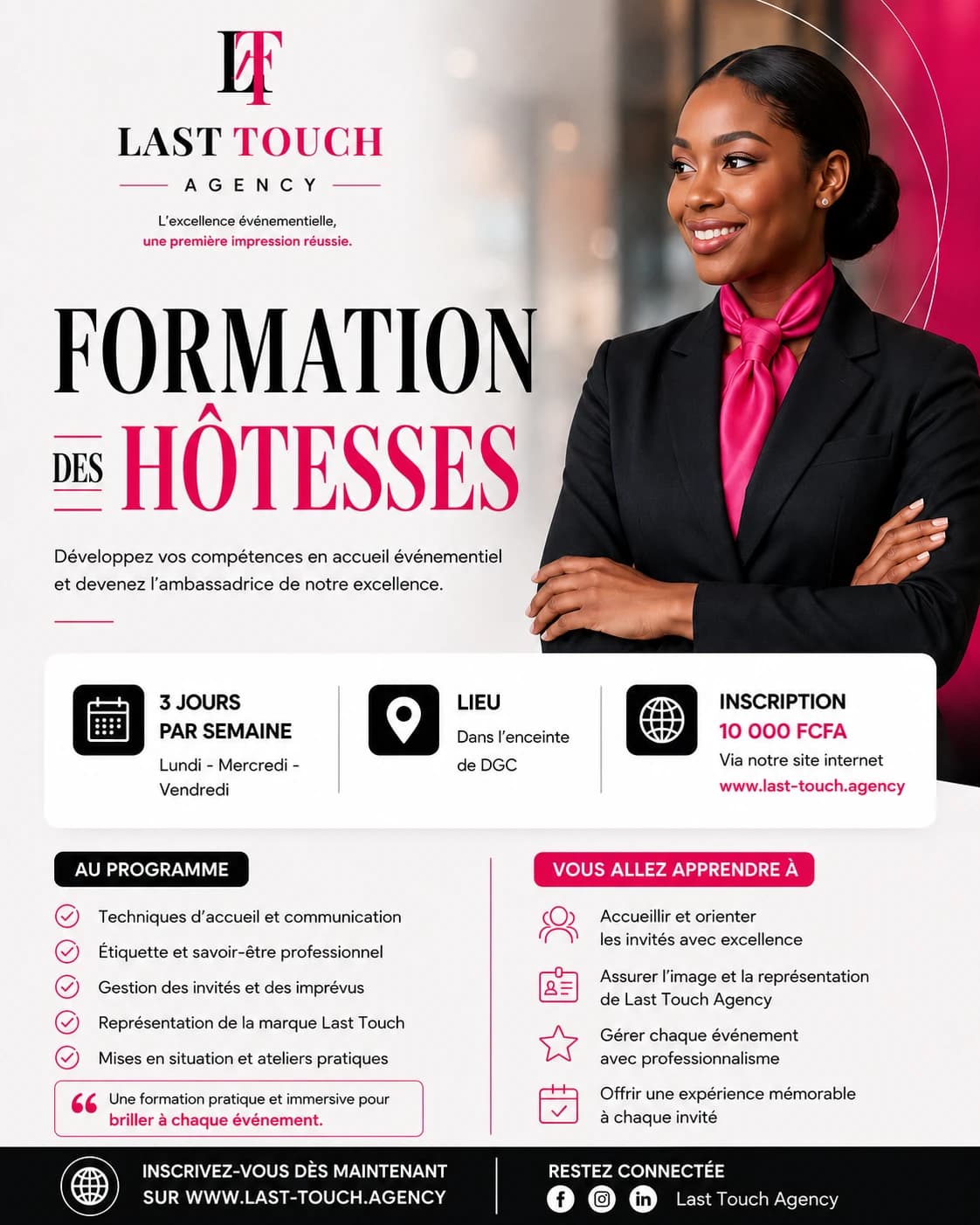 Affiche — Formation Hôtesse événementielle